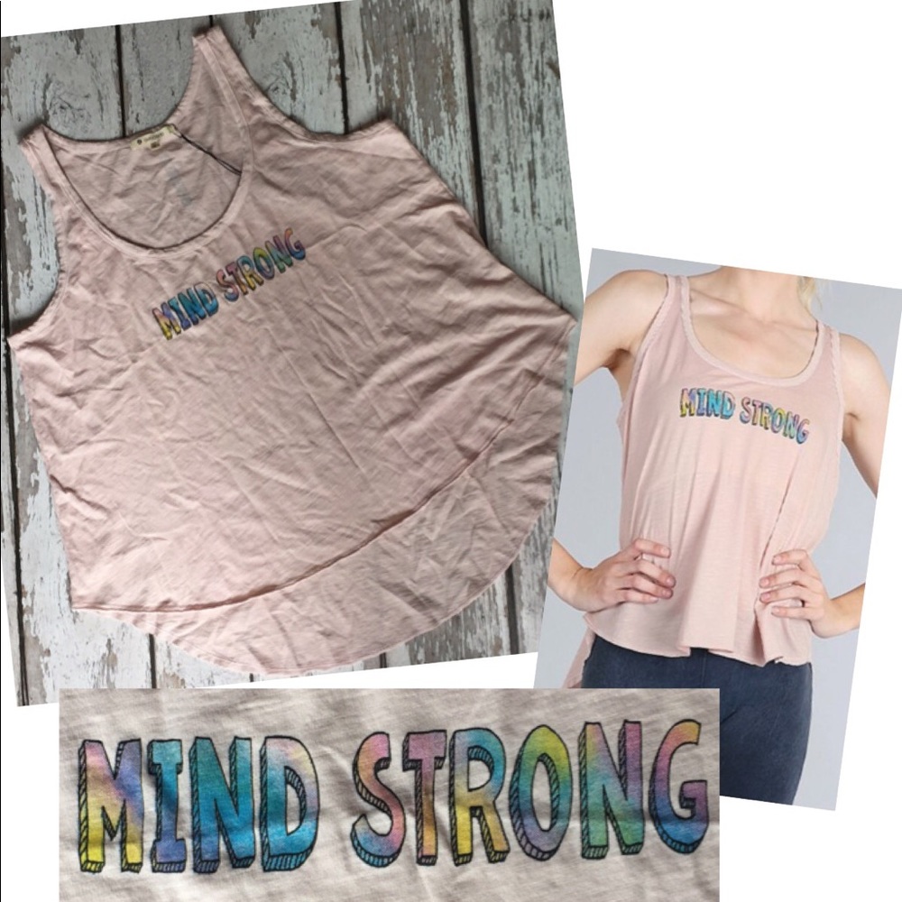 NWT - Avocado 'Mind Strong' Hi Low Tank - Sz S